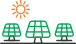 SOLAR HYBRID SYSTEM ADVANTAGE - More solar power per sq mtr