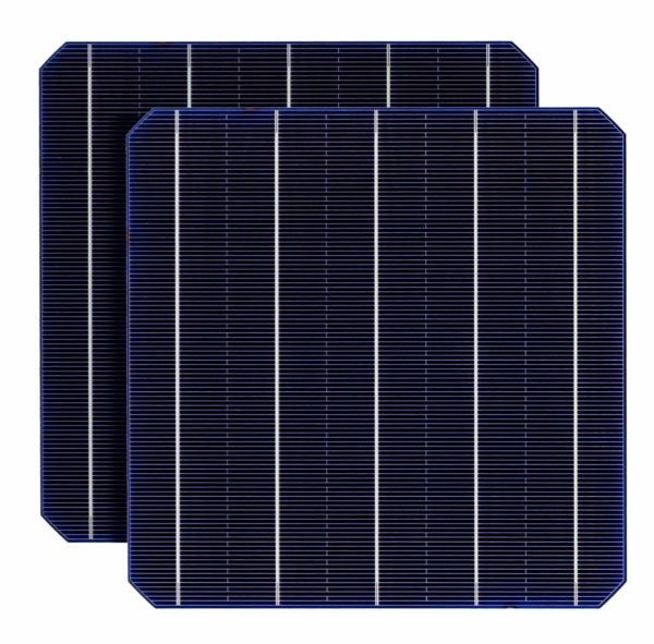 Solar cell busbar and cell fingers