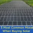 Buying solar panels