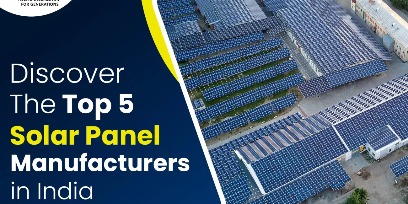 Top 5 solar panel manufacturer in India