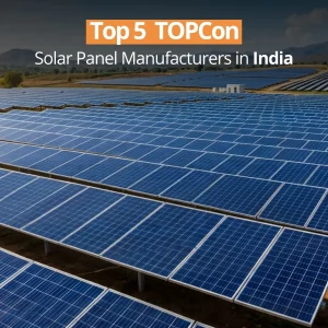 top 5 topcon solar panel manufacturers in india